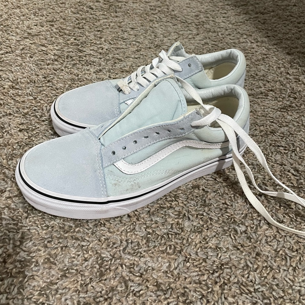 Baby Blue Old School Vans - Picture 3 of 3
